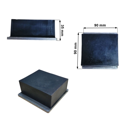 Podkładka metalowo gumowa 90x90x35h